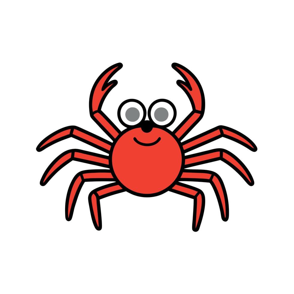 Crab Spider swims icon vector