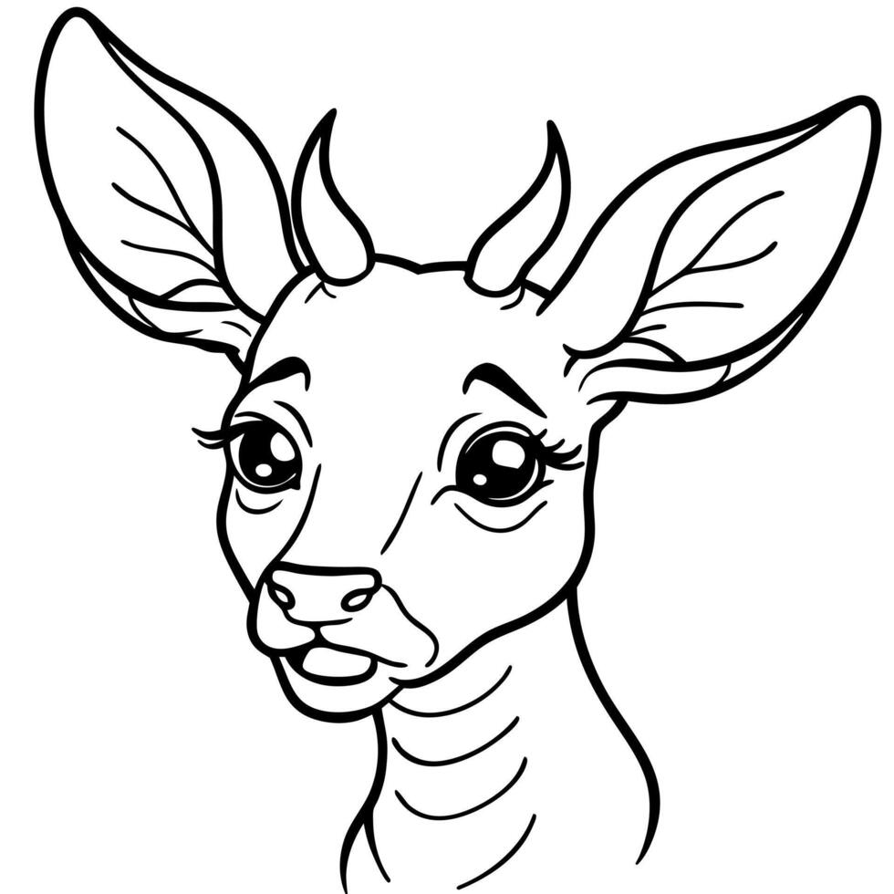 Coues Deer cries icon vector