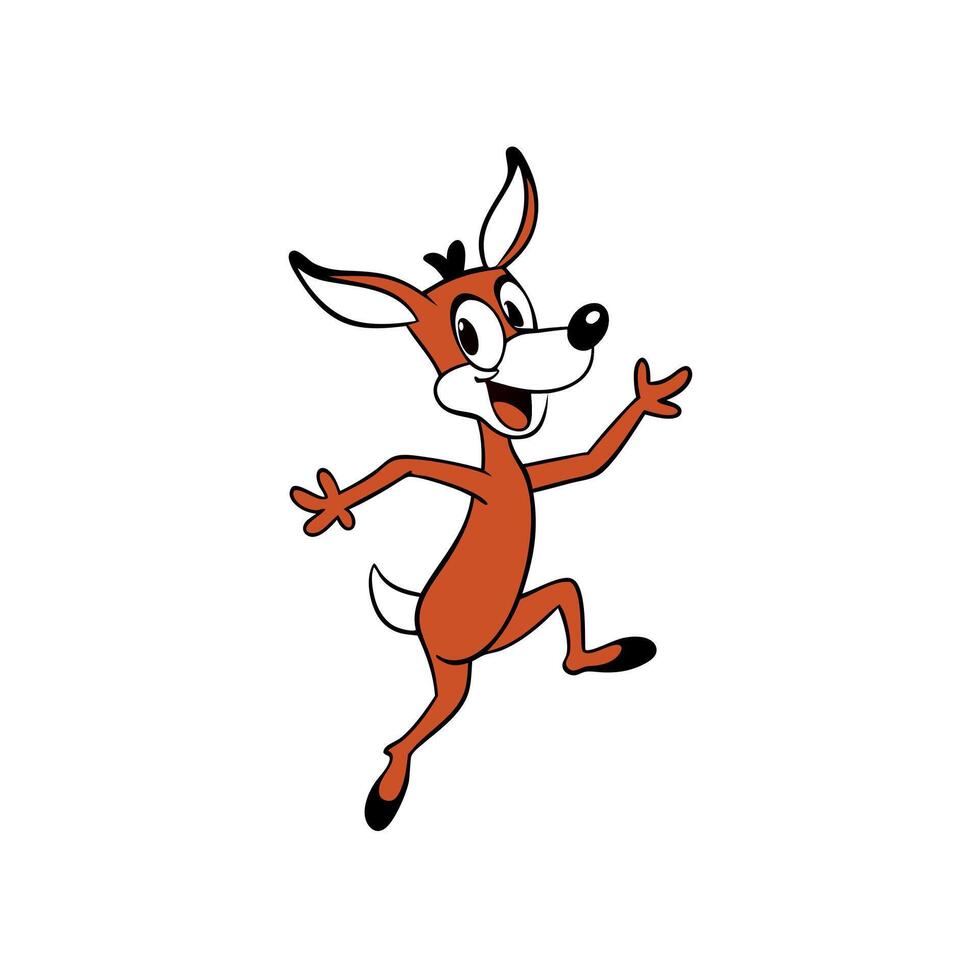 Coues Deer dancing icon vector