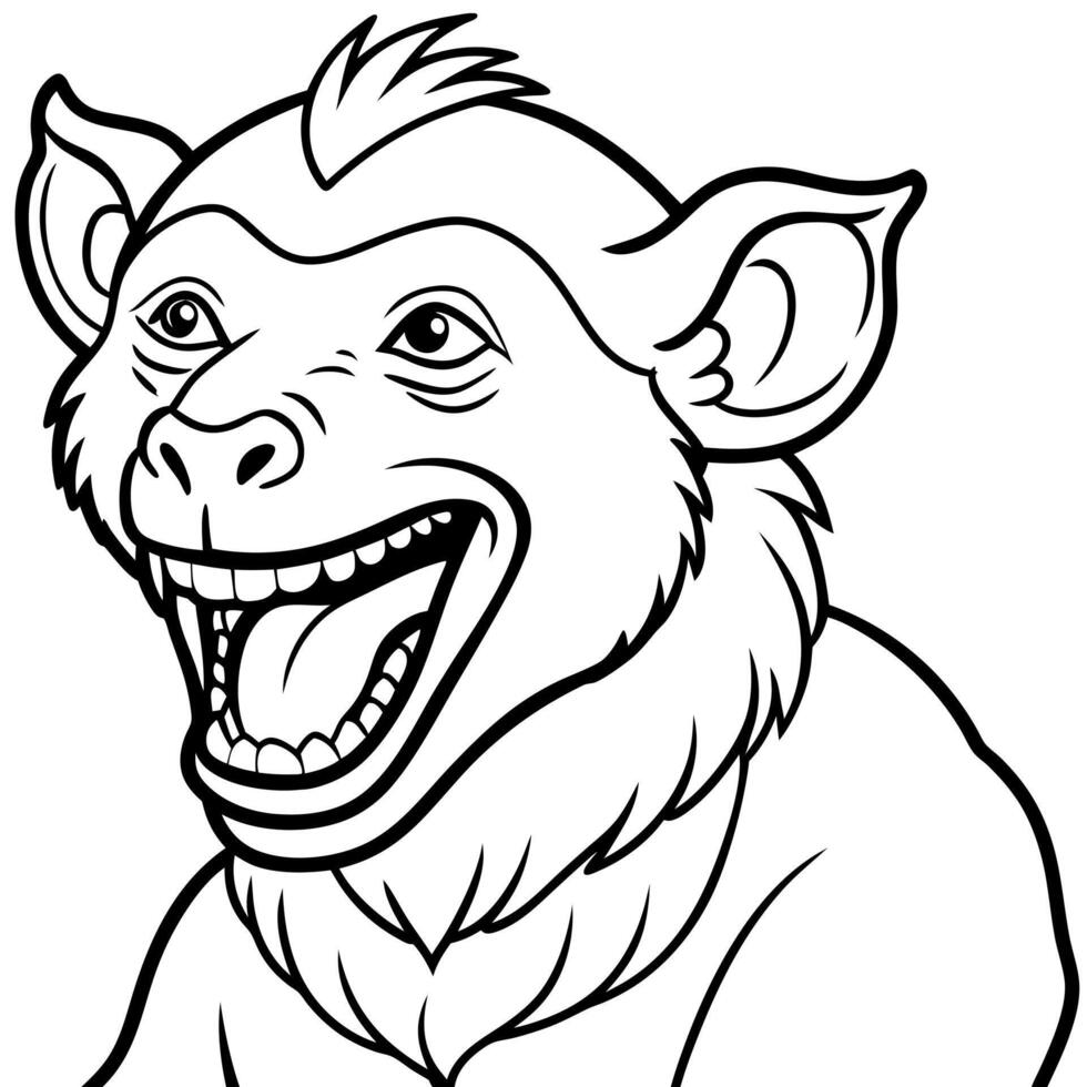 Cuscus monkey laughs icon vector