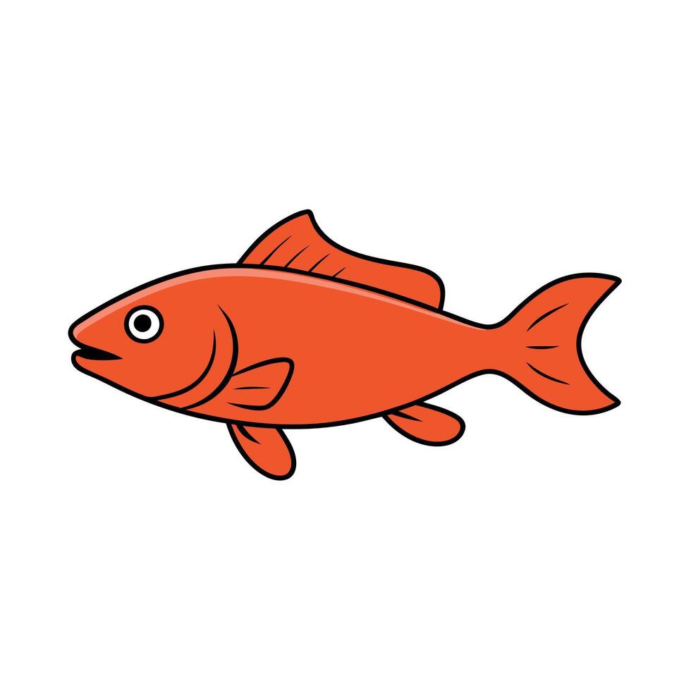 Cubera Snapper fish swims icon vector