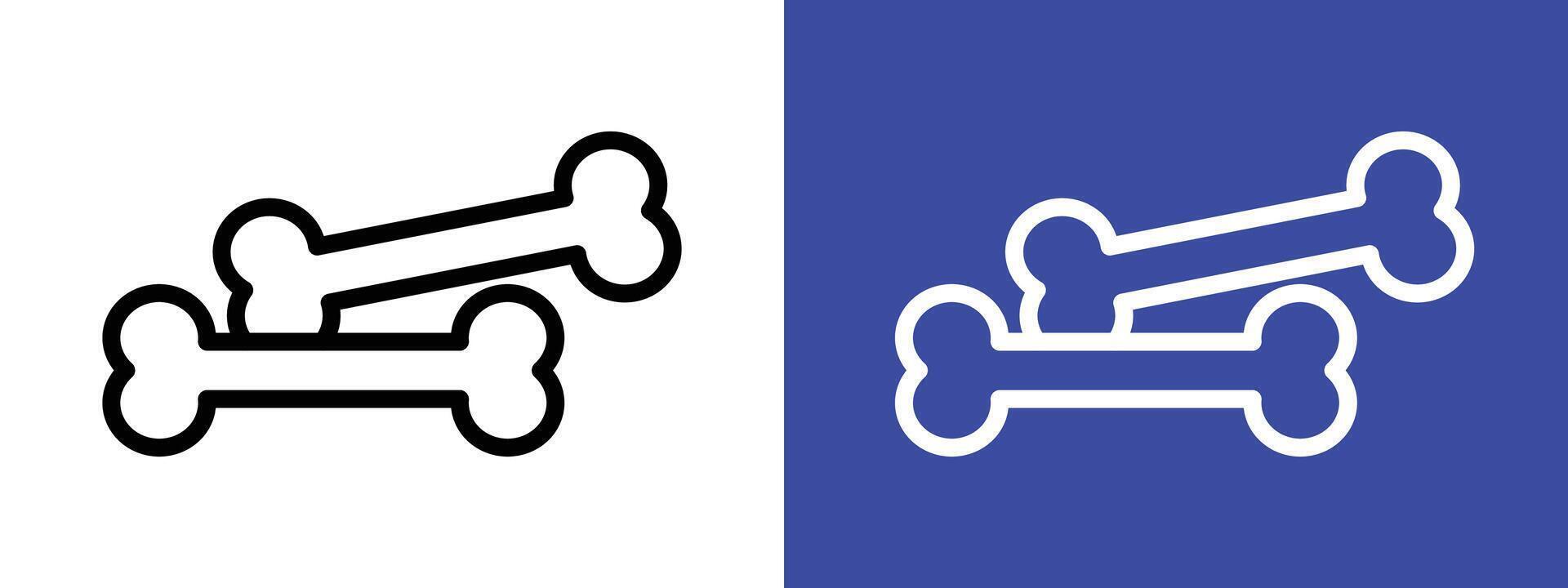 dog bone icon vector