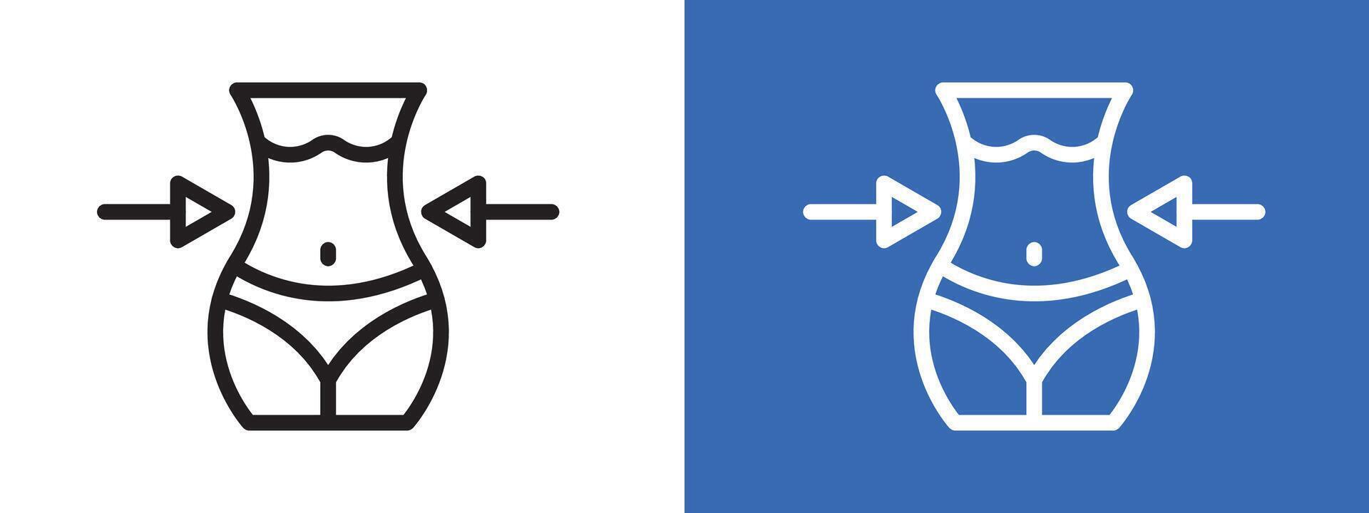 Weight loss icon vector
