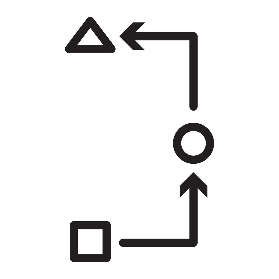 Process, method, step, procedure or workflow icon vector