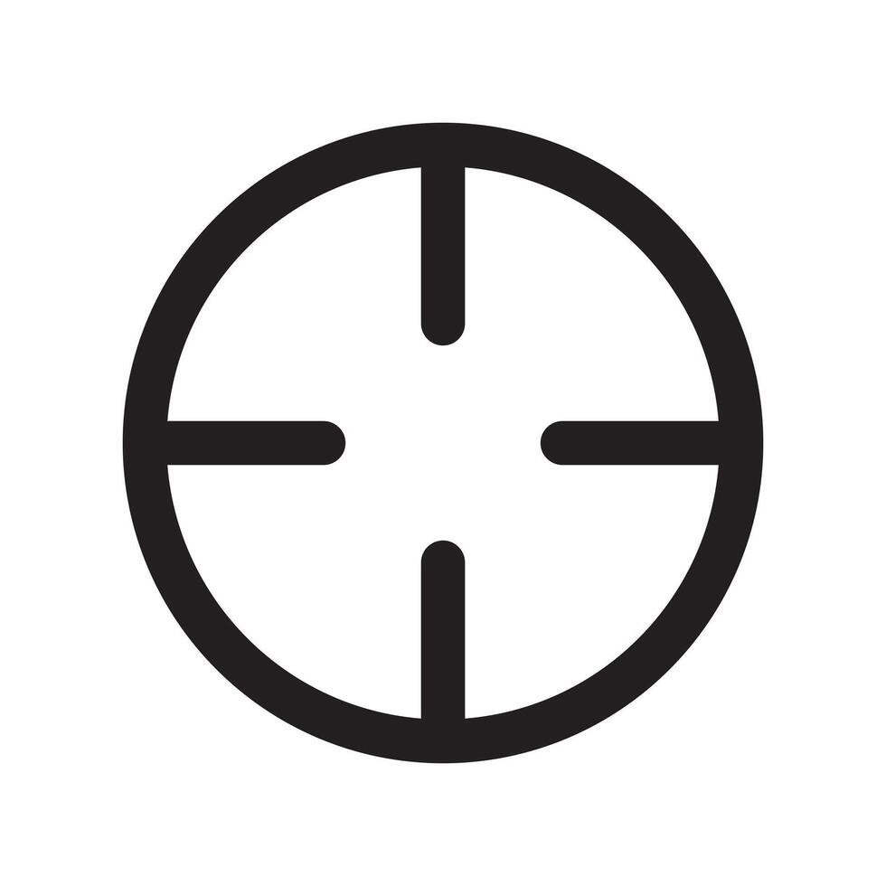 Target, aim, focus icon vector