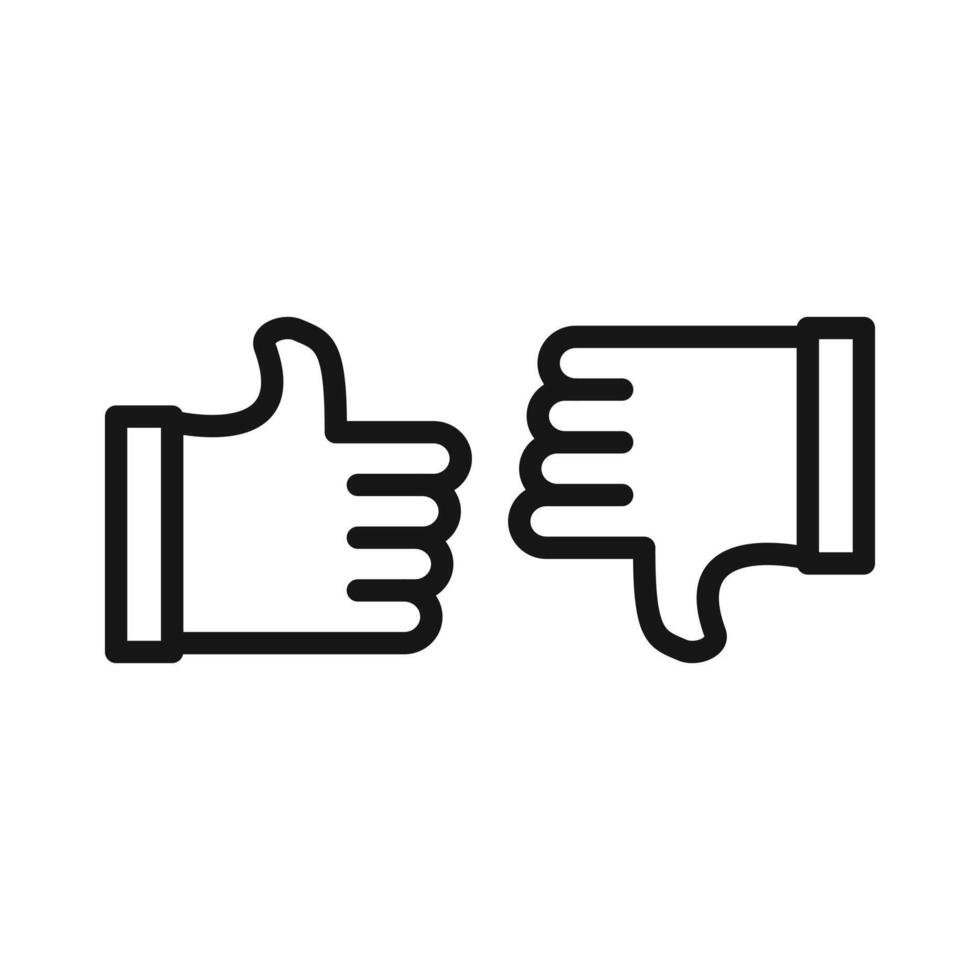 Criticism icon set vector