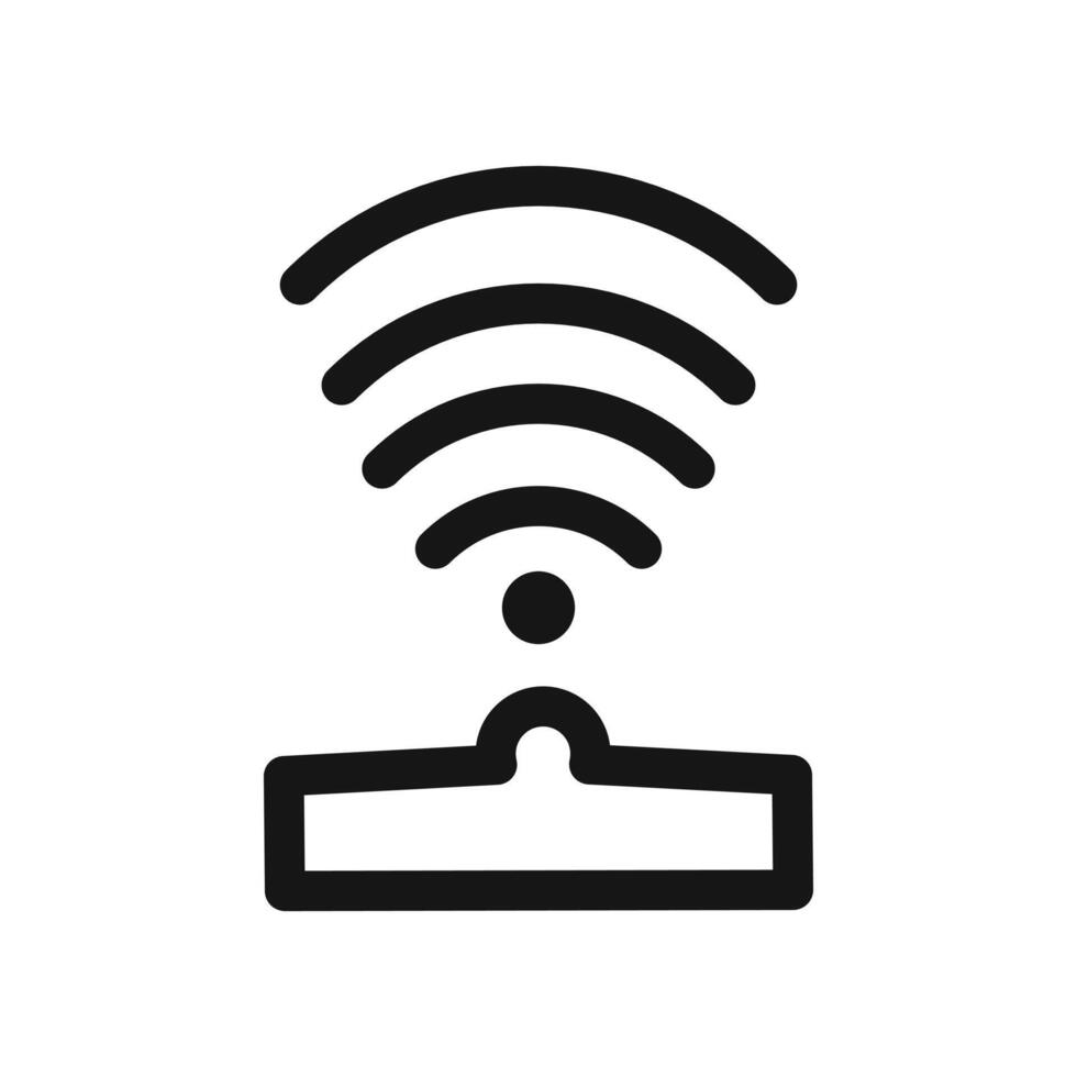 Sensor icon Black line art logo vector
