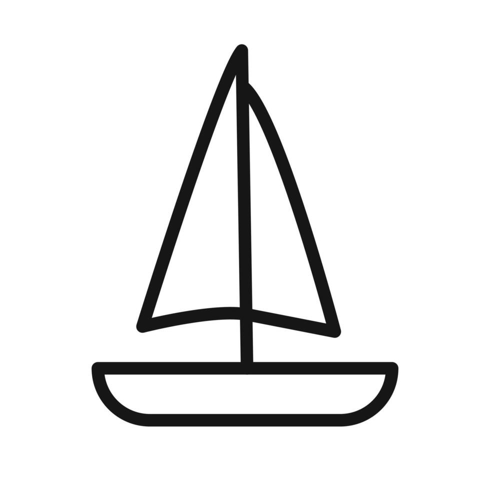 Sailboat icon set vector