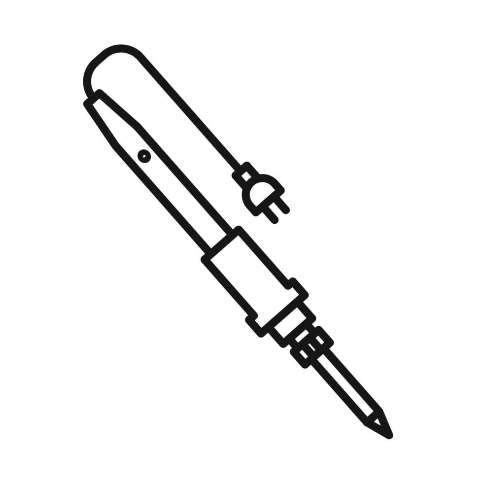 Soldering iron icon vector