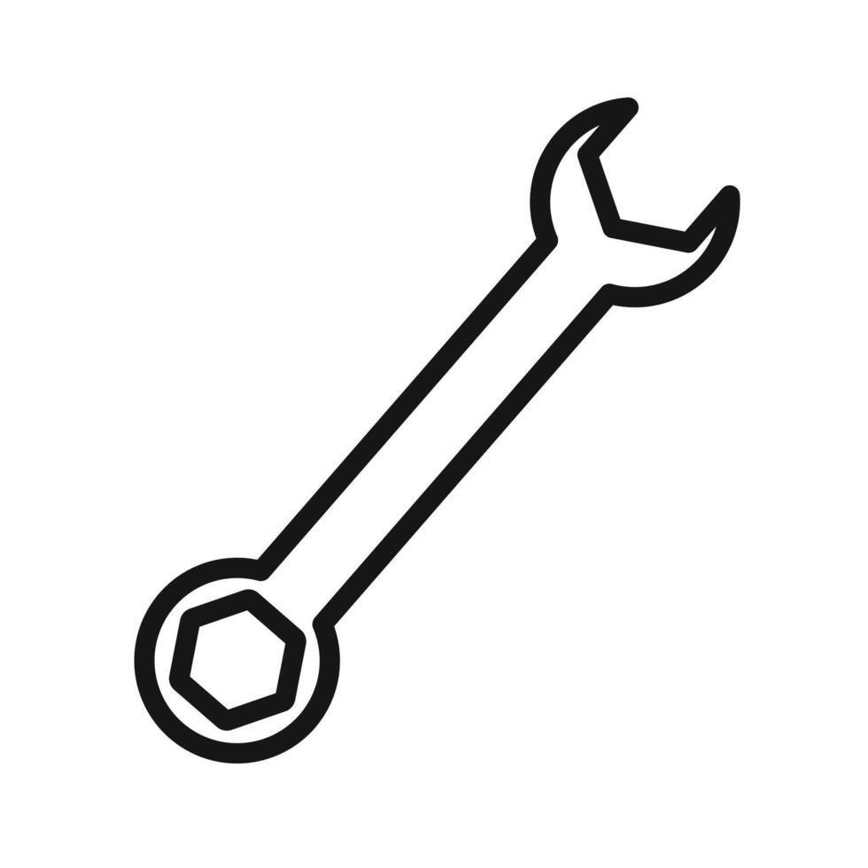 Wrench icon set vector