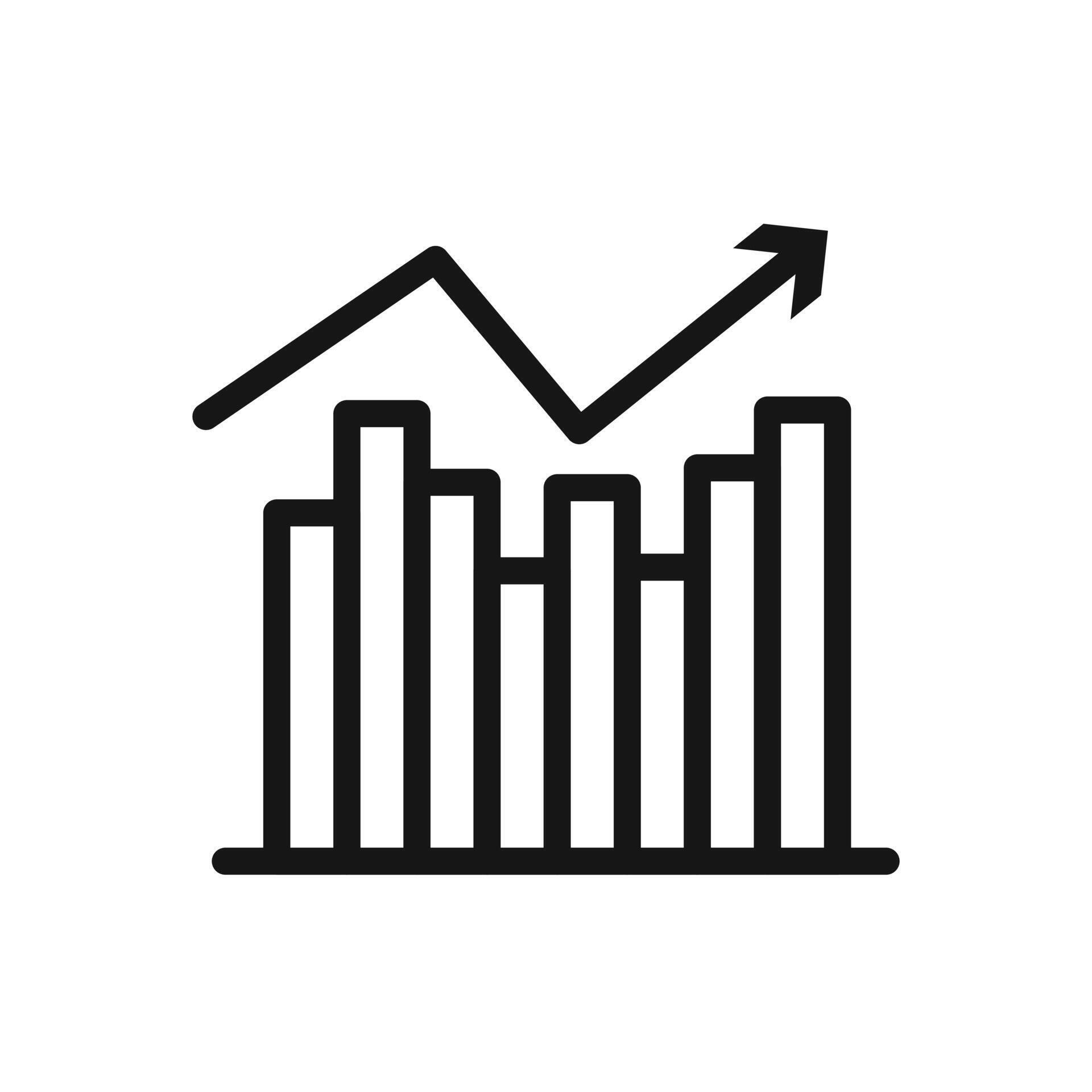 graph chart icon Black line art logo 48312905 Vector Art at Vecteezy