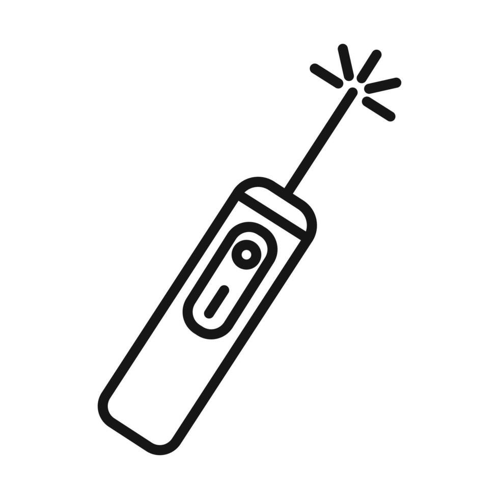 laser icon Black line art logo vector