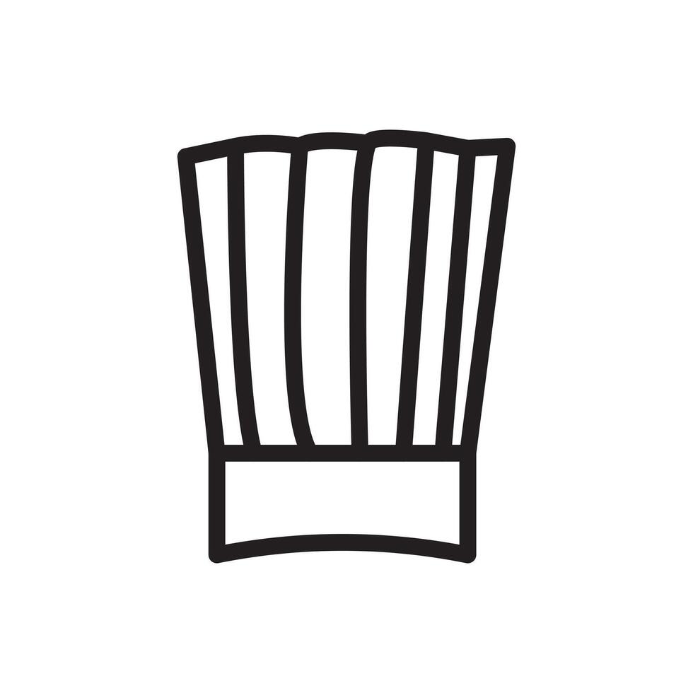 toque icon Black line art logo vector