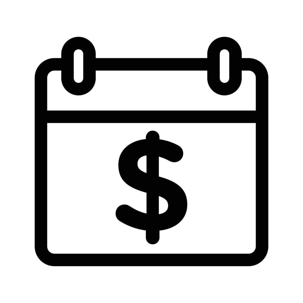 Annuity due icon linear logo mark in black and white vector