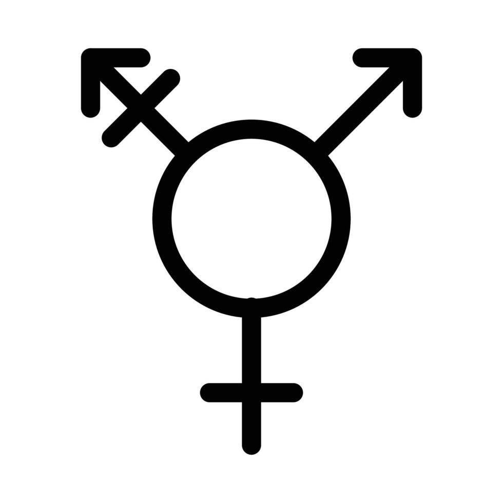 Rainbow LGBT flag icon linear logo mark in black and white vector