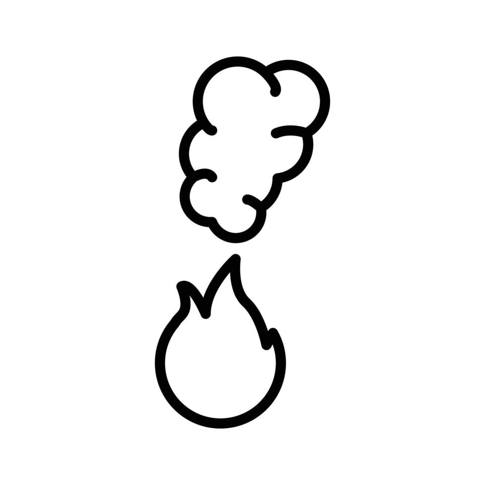 pollution icon linear logo mark in black and white vector