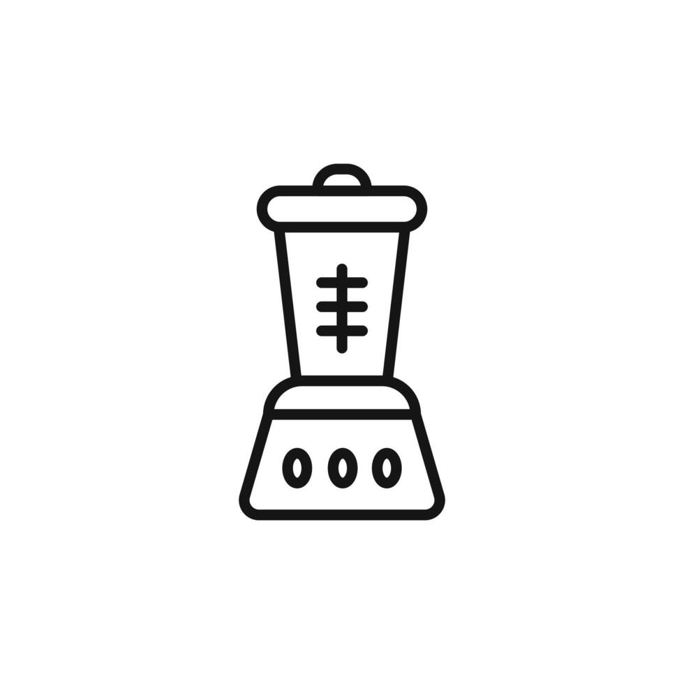 Blender icon outline collection in black and on white background vector