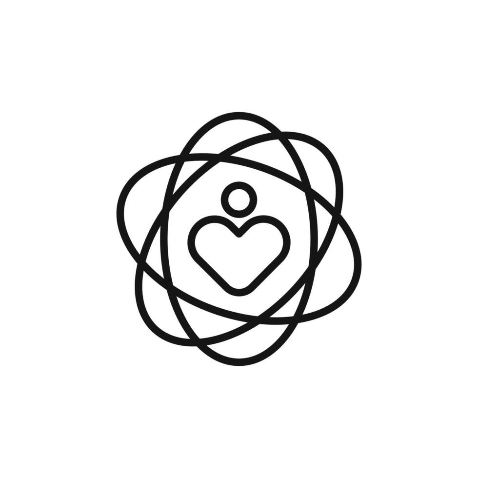 Core Values icon outline collection in black and on white background vector