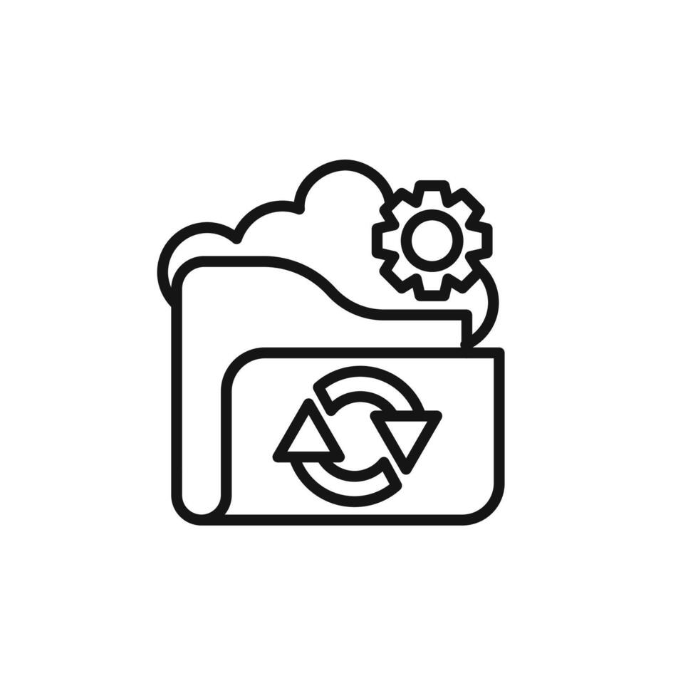 Data Recovery icon vector