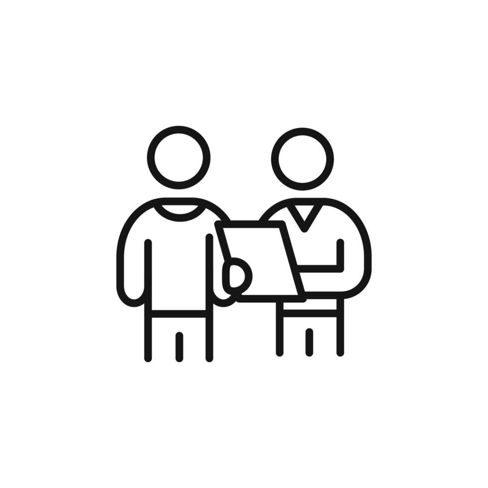 Oral survey icon outline collection in black and on white background vector