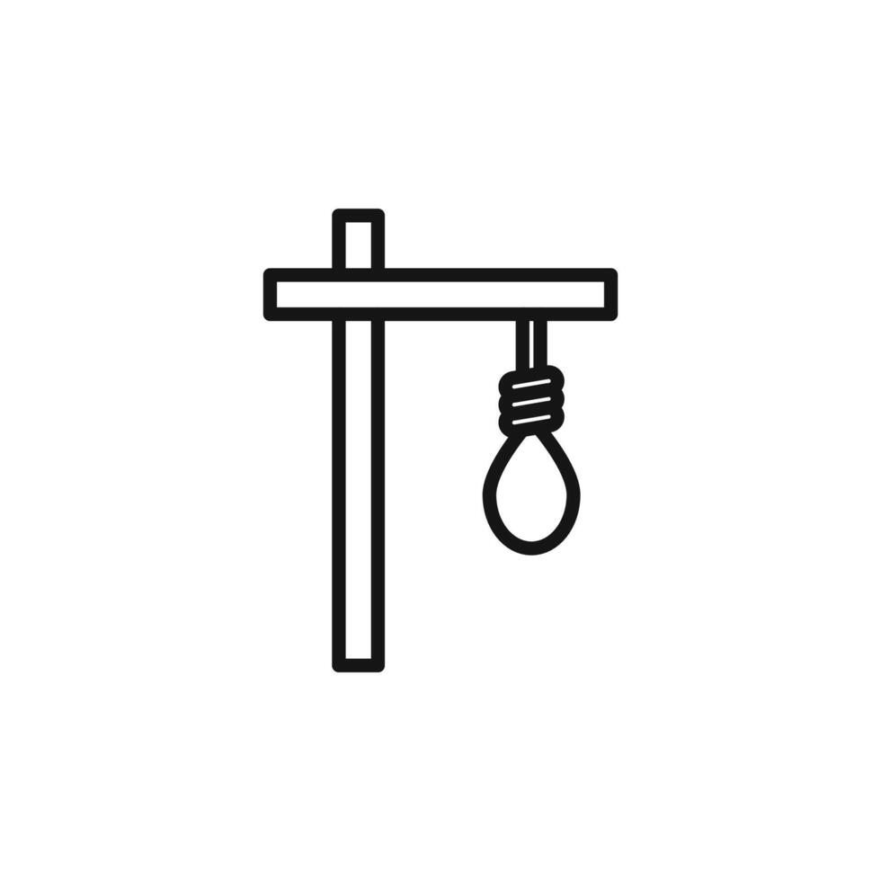 gallows icon set vector