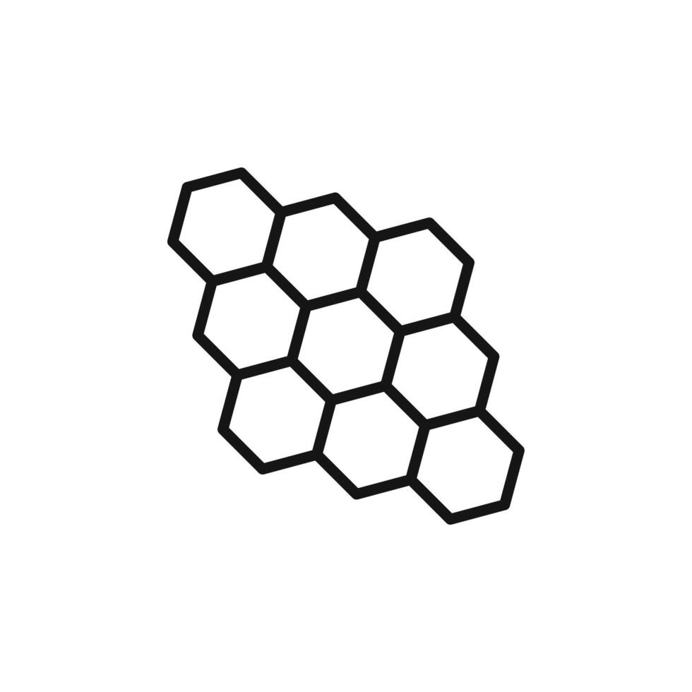 propolis icon outline collection in black and on white background vector