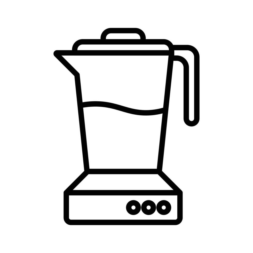 Blender icon linear logo mark in black and white vector