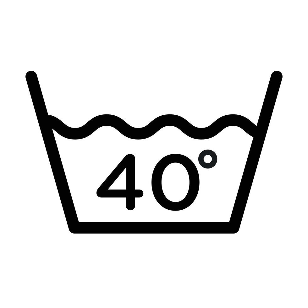 Clothing care icon linear logo mark in black and white vector