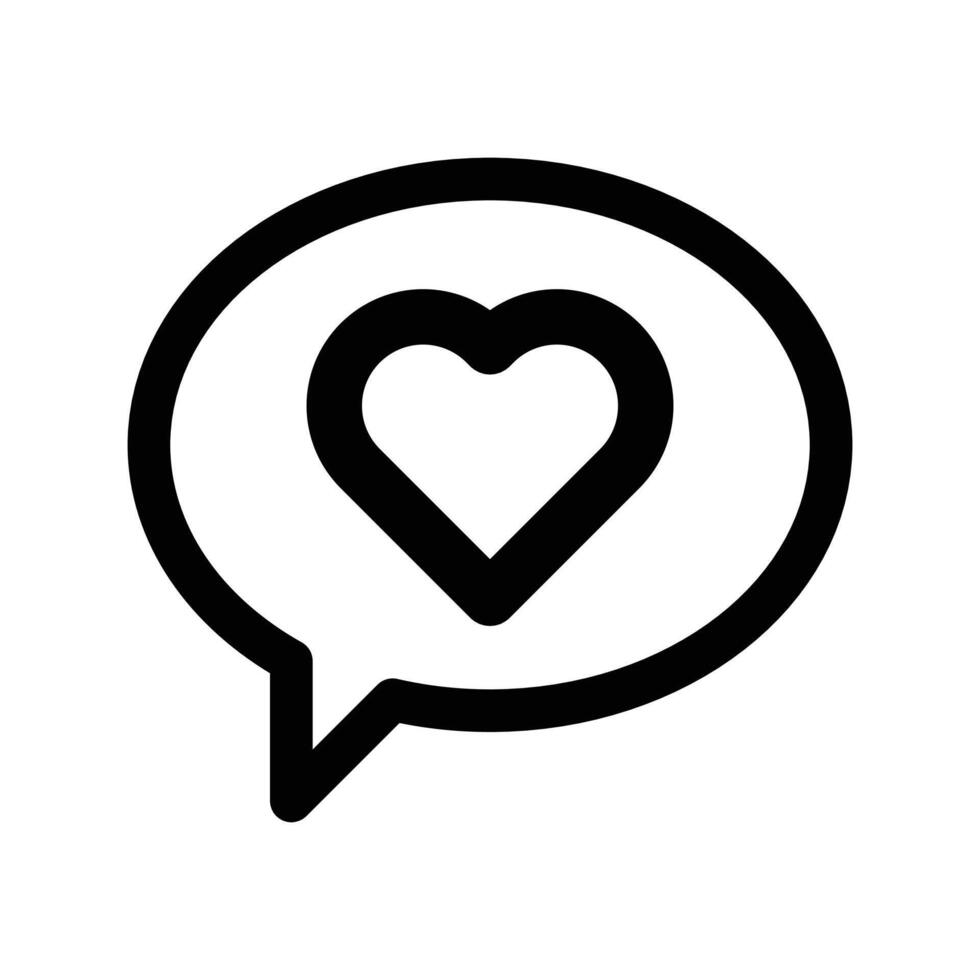 Comment icon linear logo mark in black and white vector
