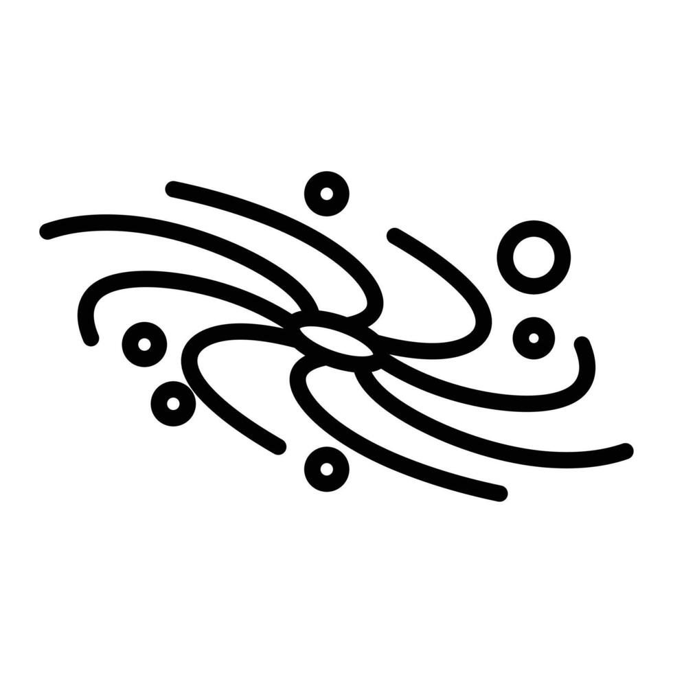 Galaxy icon linear logo mark in black and white vector