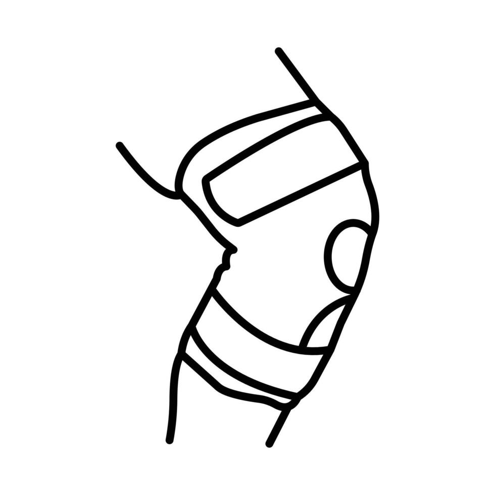 Knee Orthopedic Brace icon vector