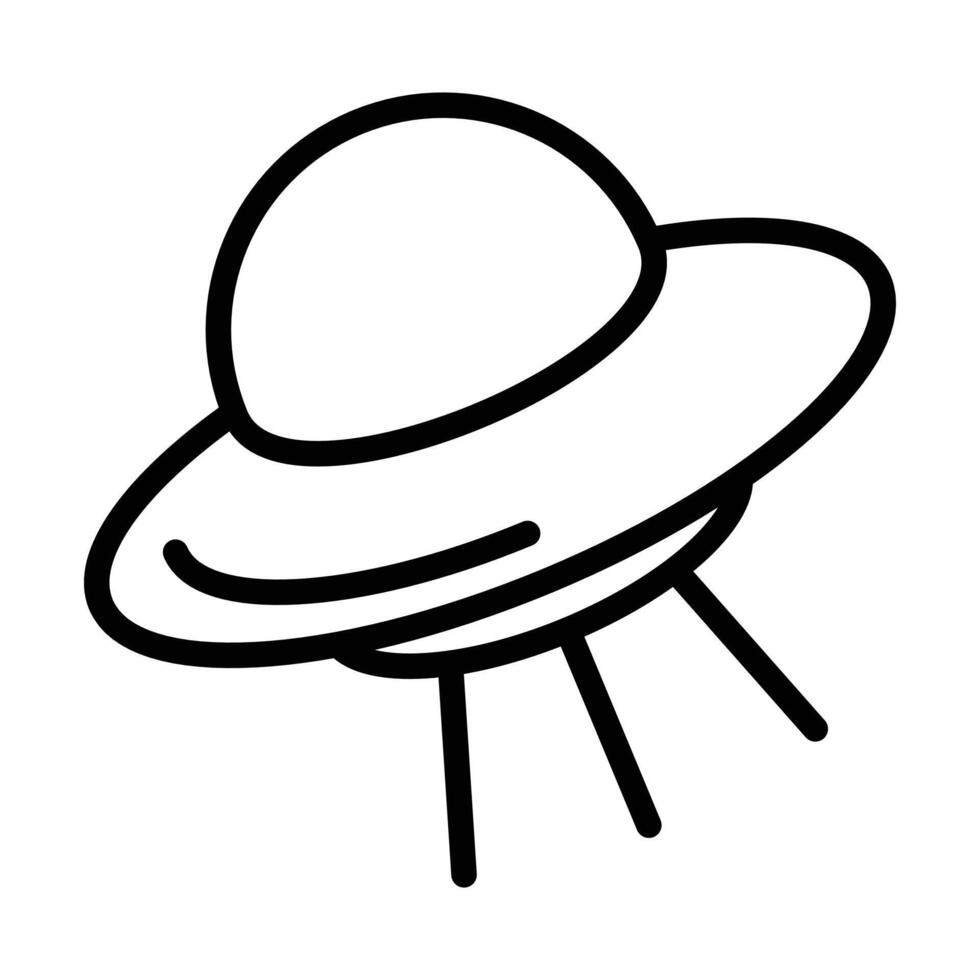 ufo flying icon vector