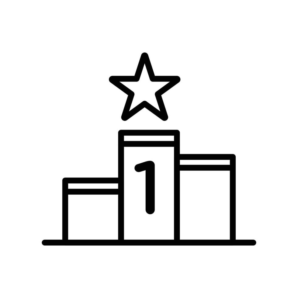 winner podium icon vector