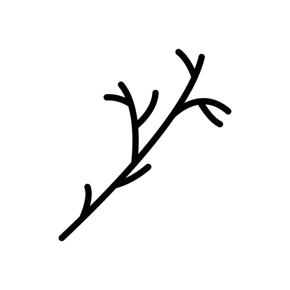 wood branch icon vector