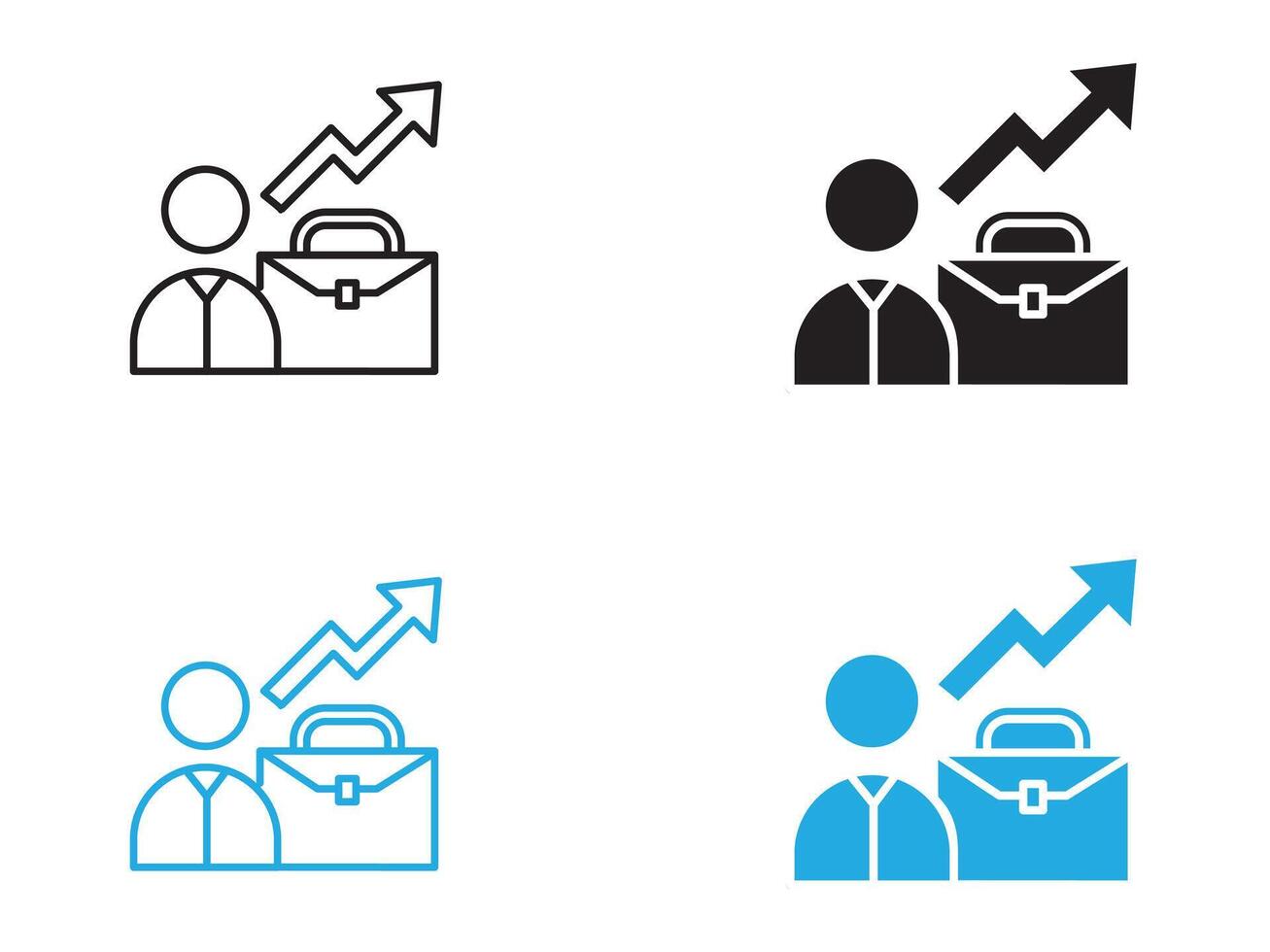 career job and work icon vector