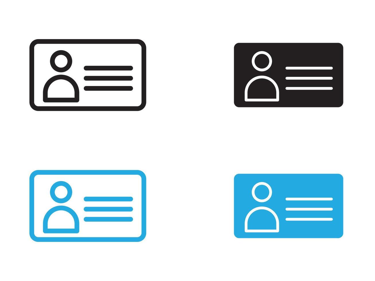 license icon black and white outline sign vector