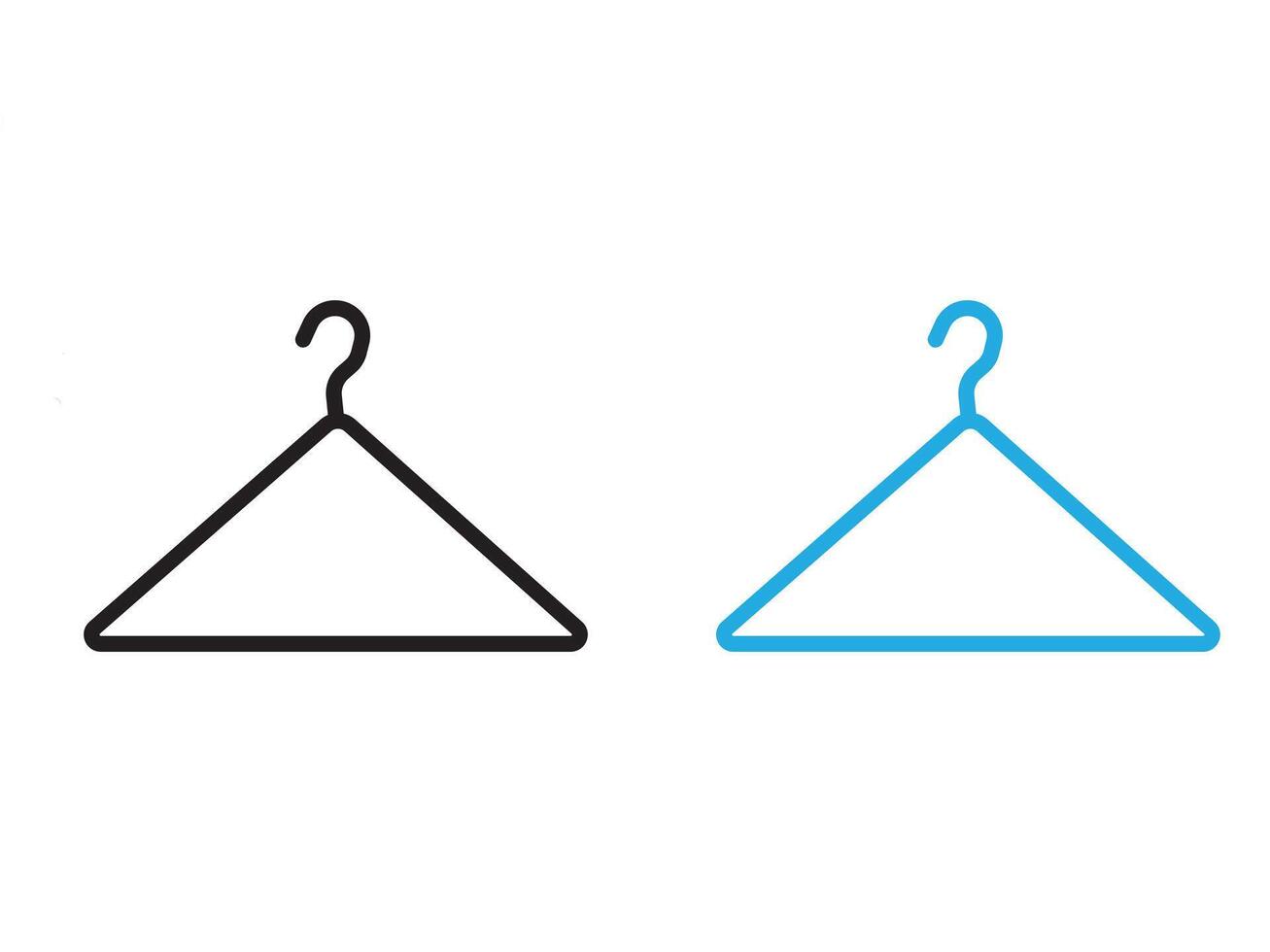 hanger icon set vector