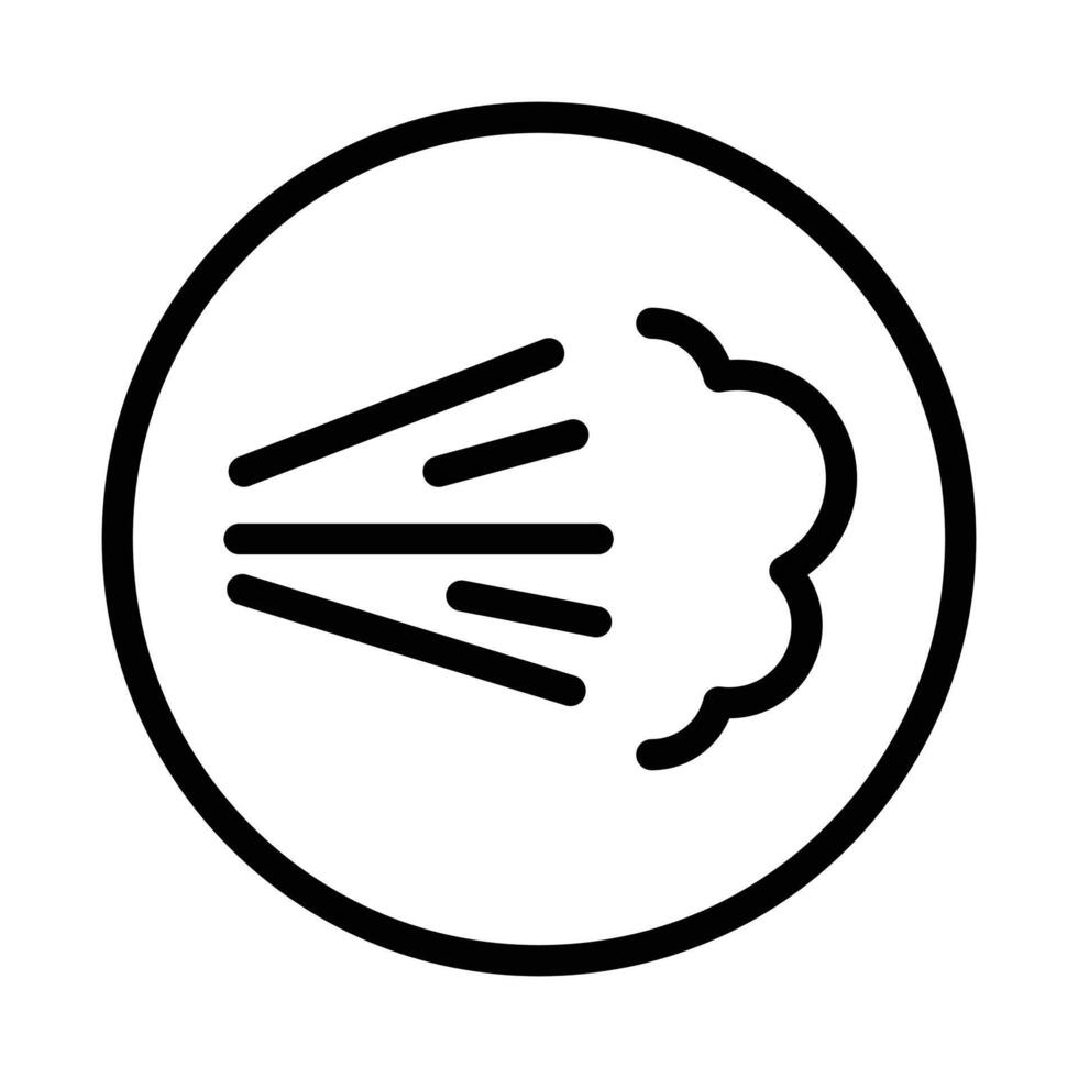 Air spray cloud icon design in filled and outlined style vector
