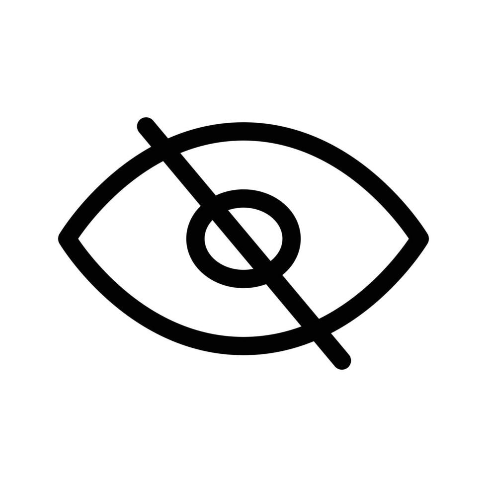 Hide icon design in filled and outlined style vector