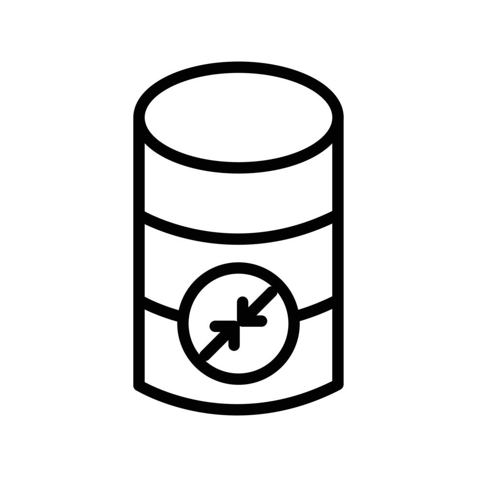 Shrink database icon design in filled and outlined style vector