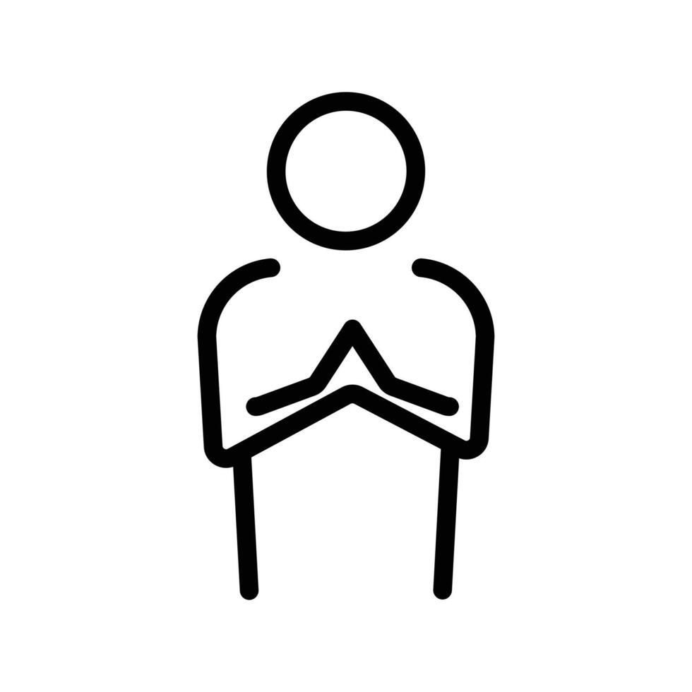 Respectfulness icon design in filled and outlined style vector