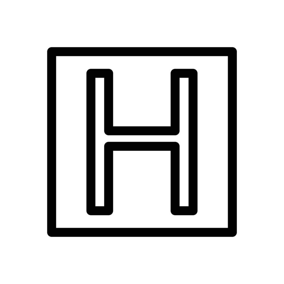 helicopter helipad icon design in filled and outlined style vector
