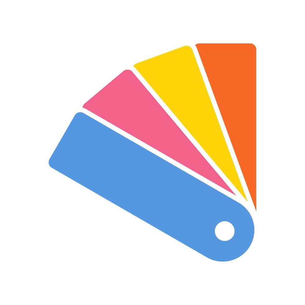 Color Catalog Card Icon Isolated Illustration vector