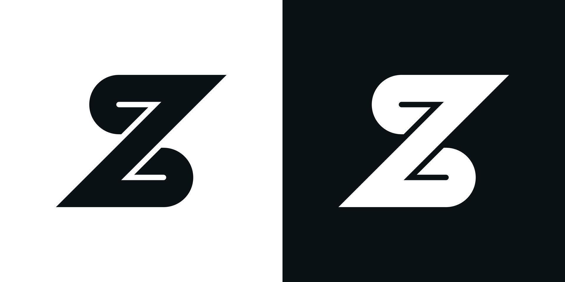 Letter Z logo design with creative concept. Premium vector
