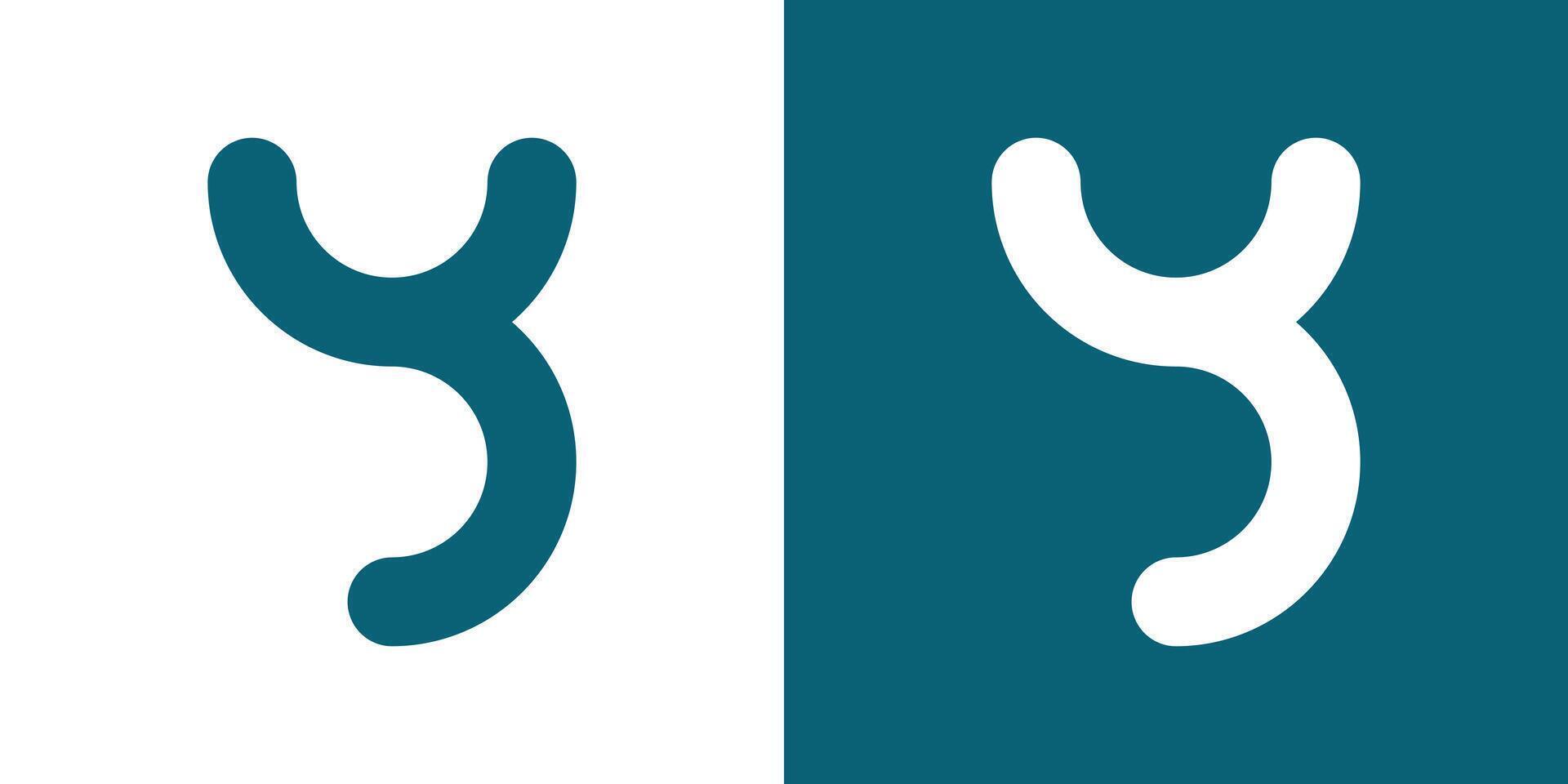 Letter Y logo design with creative concept. Premium vector