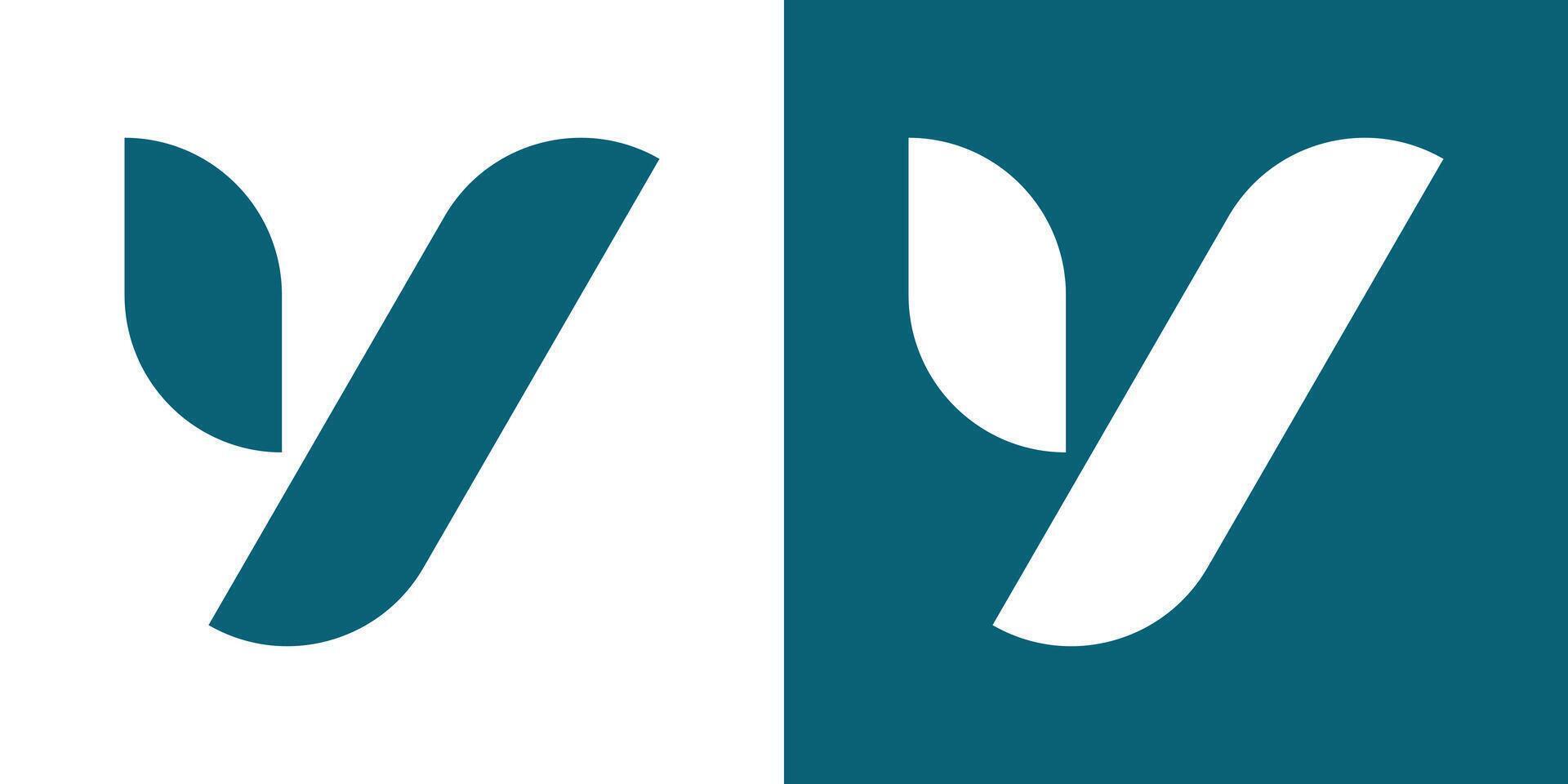 Letter Y logo design with creative concept. Premium vector