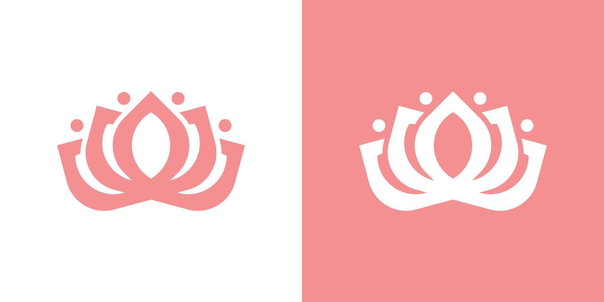 Abstrack flower logo design. Premium vector