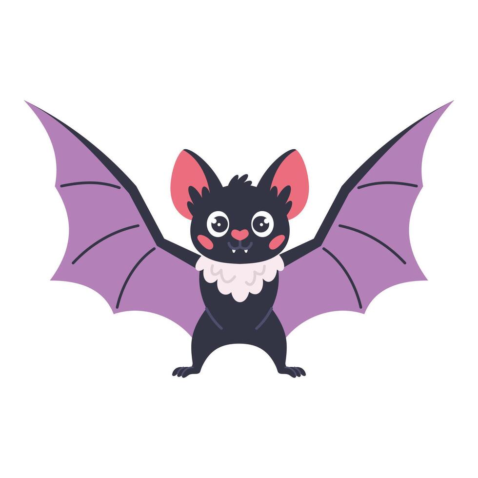 Bat, illustration, hand drawn vector