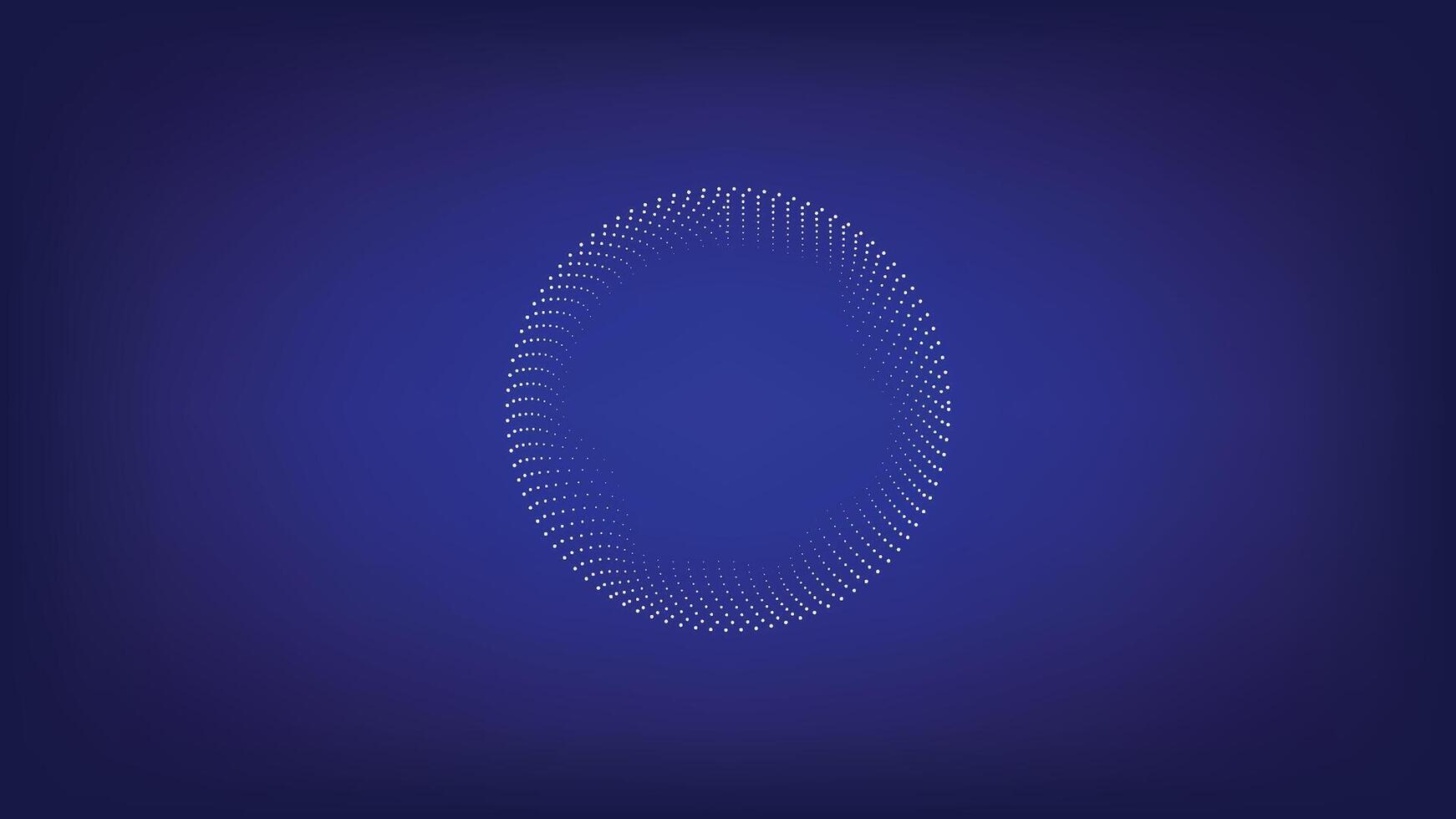 Wavy Lines in Circular Frame. vector