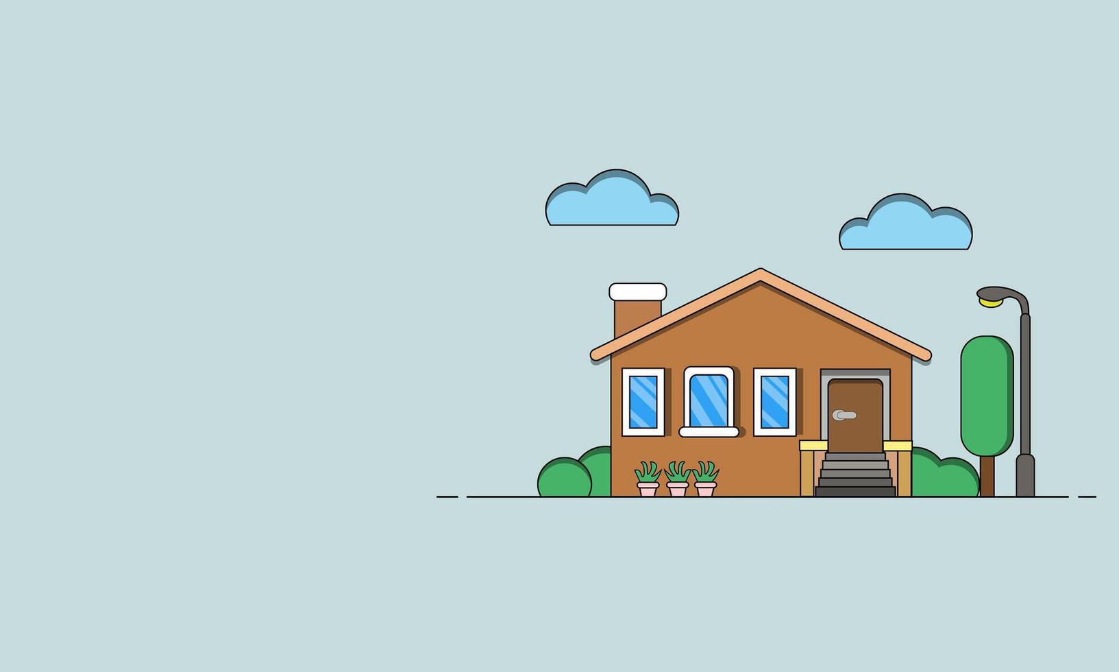 Illustration Geometric House Icon vector
